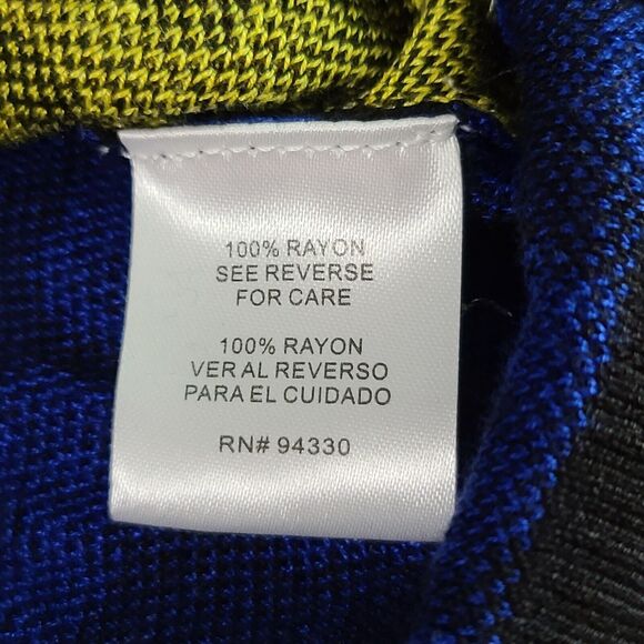 One A Womens Sweater Multicolor Size XL 100% Rayon Long Sleeve Button Up NWT - Picture 9 of 12